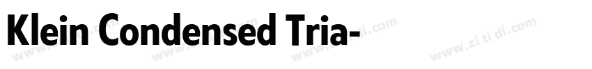 Klein Condensed Tria字体转换 Klein Condensed Tria字体转换